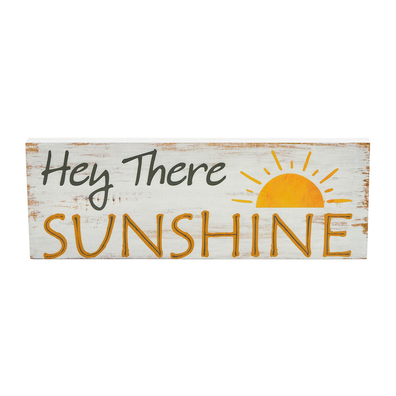 Spring In Bloom Hey There Sunshine MDF Wall Sign 4x11x0.75