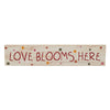 Spring In Bloom Love Blooms Here MDF Wall Sign 3x14x0.75