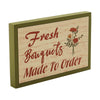 Spring In Bloom Fresh Bouquets Made To Order MDF Framed Wall Sign 6.5x10x1