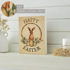 Spring In Bloom Happy Easter Bunny & Eggs In Wreath MDF Wall Sign 10x8x1