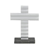 Celebrate Grace Metal Holy Cross w/ Wooden Base 8x6x2.3