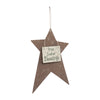 Spring In Bloom Galvanized Metal Prim Easter Blessing Star 9.75x7.3