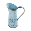 Spring In Bloom Galvanized Metal Flowers & Garden Decorative Pitcher 12.5x8.5x5.3