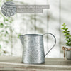 Spring In Bloom Galvanized Metal Vintage Garden Bird Decorative Pitcher 6.75x8.75x5.5