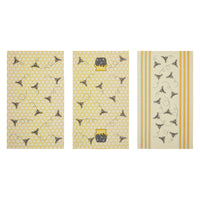 Buzzy Bees Honeypot Tea Towel Set of 3 16x28