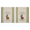 Bunny Hop Cottontail Candy Co Tea Towel Set of 2 16x28