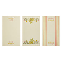 Bunny Hop Floral Bunny & Easter Tea Towel Set of 3 16x28