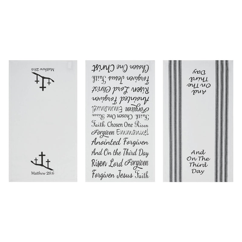 Celebrate Grace Words Of Faith Tea Towel Set of 3 16x28