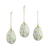 Spring In Bloom Metal Daisies Egg Ornament Set of 3 4x2.5 **BACKORDERED UNTIL JANUARY 2025**