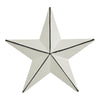 Metal Star Distressed Creme 4x4