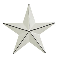 Metal Star Distressed Creme 4x4