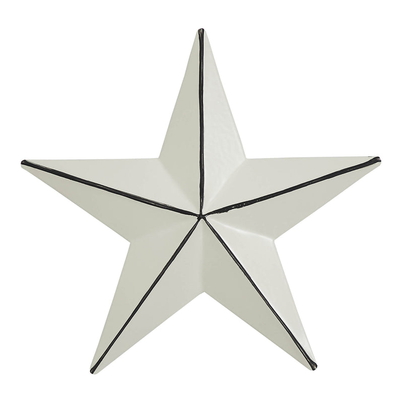 Metal Star Distressed Creme 4x4