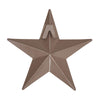 Metal Star Speckled Distressed Rust Brown 4x4