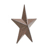 Metal Star Speckled Distressed Rust Brown 4x4