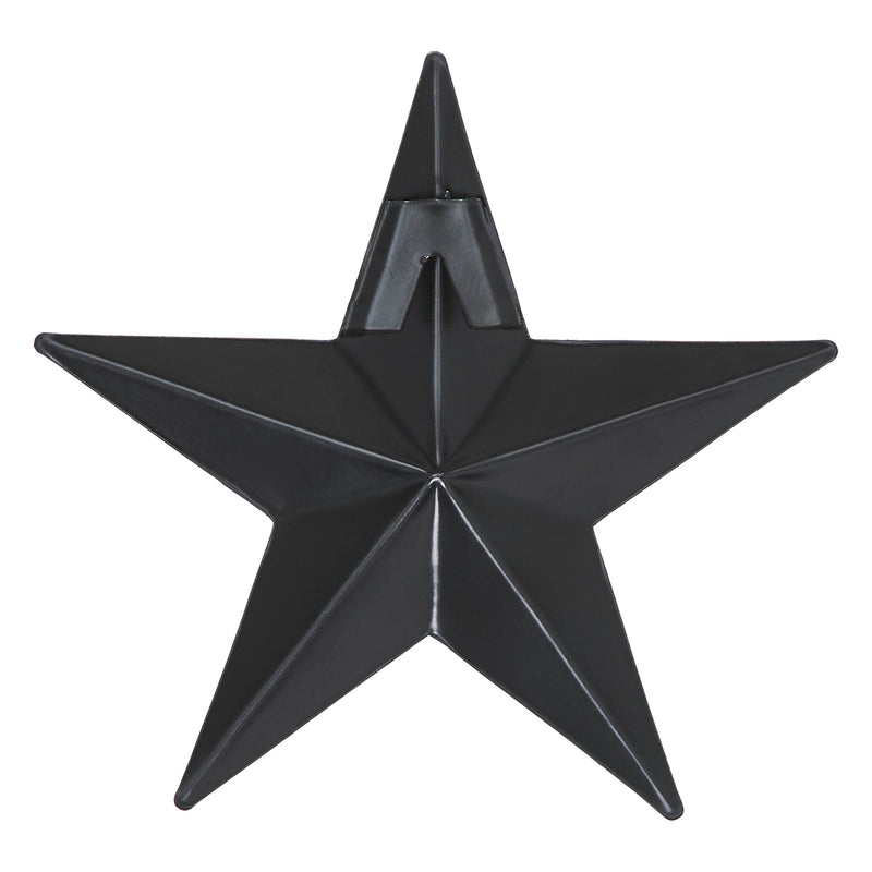 Metal Star Distressed Black 4x4