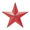 Metal Star Distressed Barn Red 4x4