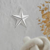 Metal Star Distressed White 4x4