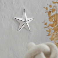 Metal Star Distressed White 4x4