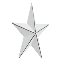 Metal Star Distressed White 4x4