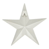 Metal Star Distressed Creme 8x8