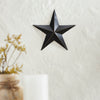 Metal Star Distressed Black 8x8