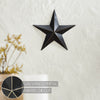 Metal Star Distressed Black 8x8