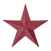 Metal Star Distressed Burgundy 8x8