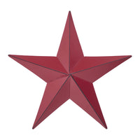 Metal Star Distressed Burgundy 8x8