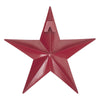 Metal Star Distressed Burgundy 8x8