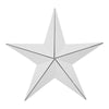 Metal Star Distressed White 8x8