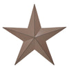 Metal Star Distressed Rust Brown 12x12