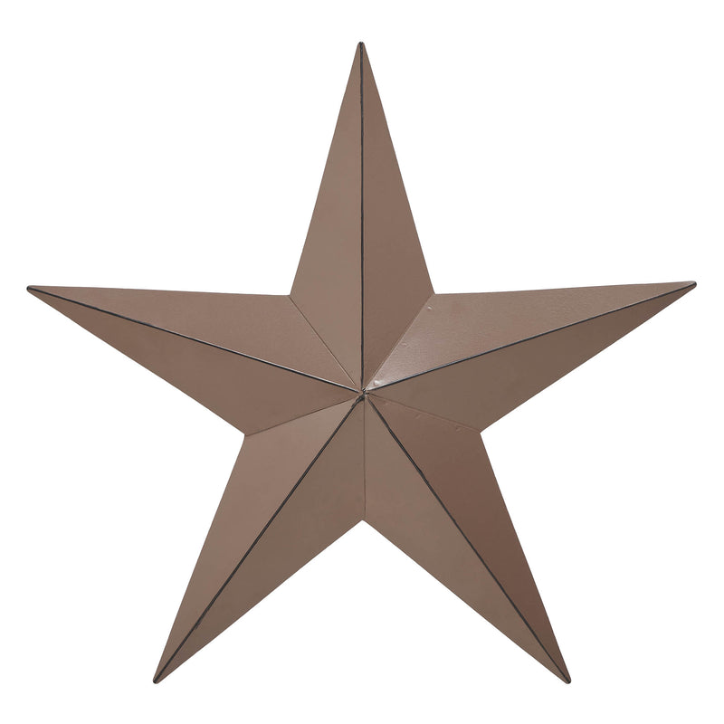 Metal Star Distressed Rust Brown 12x12