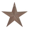 Metal Star Distressed Rust Brown 12x12