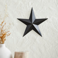 Metal Star Distressed Black 12x12