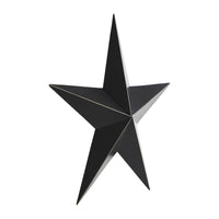 Metal Star Distressed Black 12x12