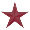 Metal Star Distressed Burgundy 12x12