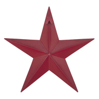 Metal Star Distressed Burgundy 12x12