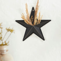 Metal Star Distressed Black w/ Pocket 12x12