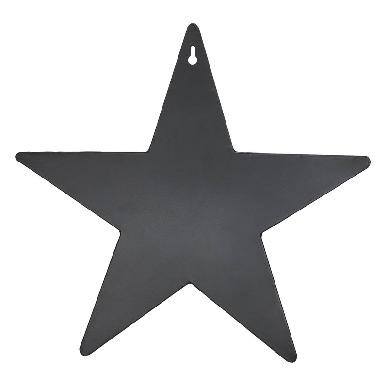 Metal Star Distressed Black w/ Pocket 12x12