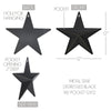 Metal Star Distressed Black w/ Pocket 12x12