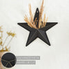 Metal Star Distressed Black w/ Pocket 12x12