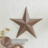 Metal Star Distressed Rust Brown 18x18