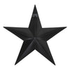 Metal Star Distressed Black 18x18