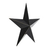 Metal Star Distressed Black 18x18