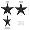 Metal Star Distressed Black 18x18