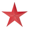 Metal Star Distressed Barn Red 18x18