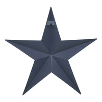 Metal Star Distressed Navy 18x18