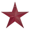 Metal Star Speckled Distressed Burgundy 18x18