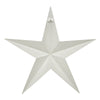 Metal Star Distressed Creme 24x24