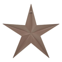 Metal Star Distressed Rust Brown 24x24